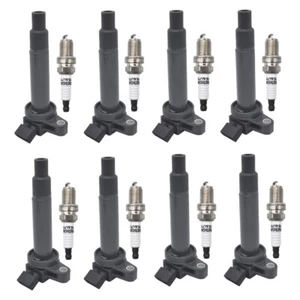8X Ignition Coil & 8X Iridium Spark Plug for Toyota Tundra Sequoia 4.7L V8 UF230 - Picture 1 of 10