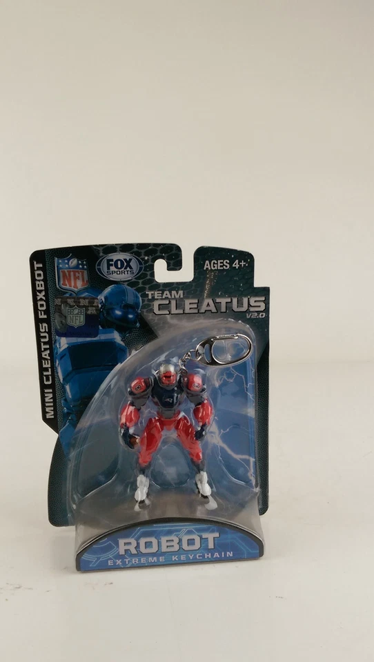 New Fox Cleatus Fox Robot Action Figure Key Chain Fob New England Patriots - Image 1 of 4