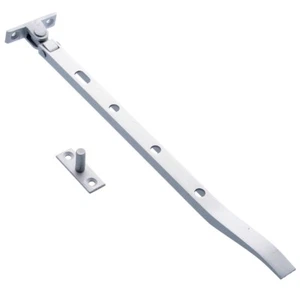 ALUMINIUM WINDOW CASEMENT STAY + SCREWS Fastener 250mm Lock Latch Wedge Arm - Picture 1 of 2