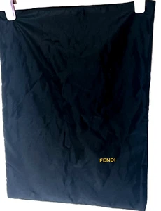 FENDI Dust Bag Black Protective Shoes Purse 15.5"x12" - Picture 1 of 8