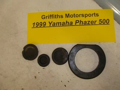 1999 YAMAHA Phazer 500 rubber side belly pan clutch access plug trim hole cover - Image 1 of 4
