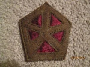 WWI US Army patch V 5th Corps Artillery patch wool - Picture 1 of 1