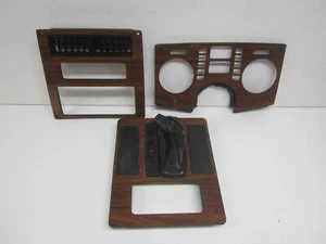 Pontiac Fiero Radio Heater Gauge Dash Vent Trim Bezel Set Automatic Woodgrain - Picture 1 of 12