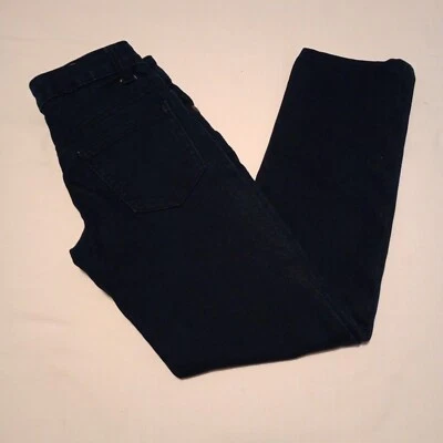 Pantalones de mezclilla ajustables Faded Glory para niñas talla 7M azul marino oscuro pierna recta LNC Foto 1 de 4