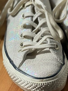 Seltene Converse Sneaker All Star Oil Glitter off white Gr. 37,5 - Bild 1 von 8