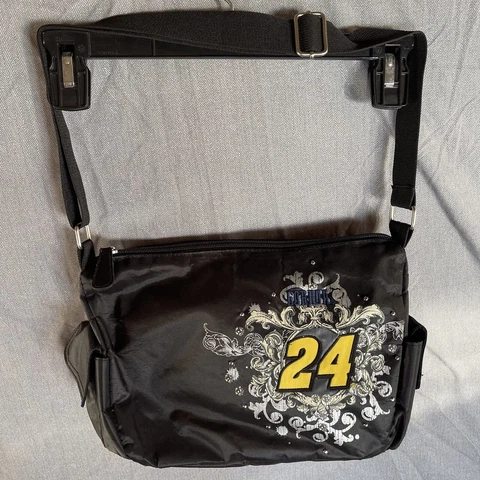 Nascar 24 Jeff Gordon Black Nylon Shoulder Handbag Purse Cover