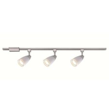 Hampton Bay 44 in. 3-Light Brushed Steel Track Lighting Kit