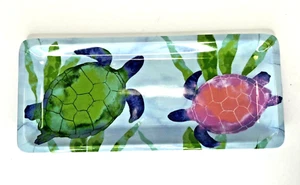 Turtle Themed Melamine Hor Doeuvres Tray 14.5 inch by 6.5 inch Picnic Beach BBQ - Picture 1 of 7