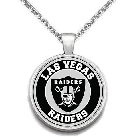 Las Vegas Raiders Womens Mens 925 Silver Link Chain Necklace With Pendant A1 Cover