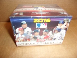 2016 Topps Baseball MLB Factory Sealed Sticker Box 50 Packs 8 n Ea Loaded Stars - Picture 1 of 3