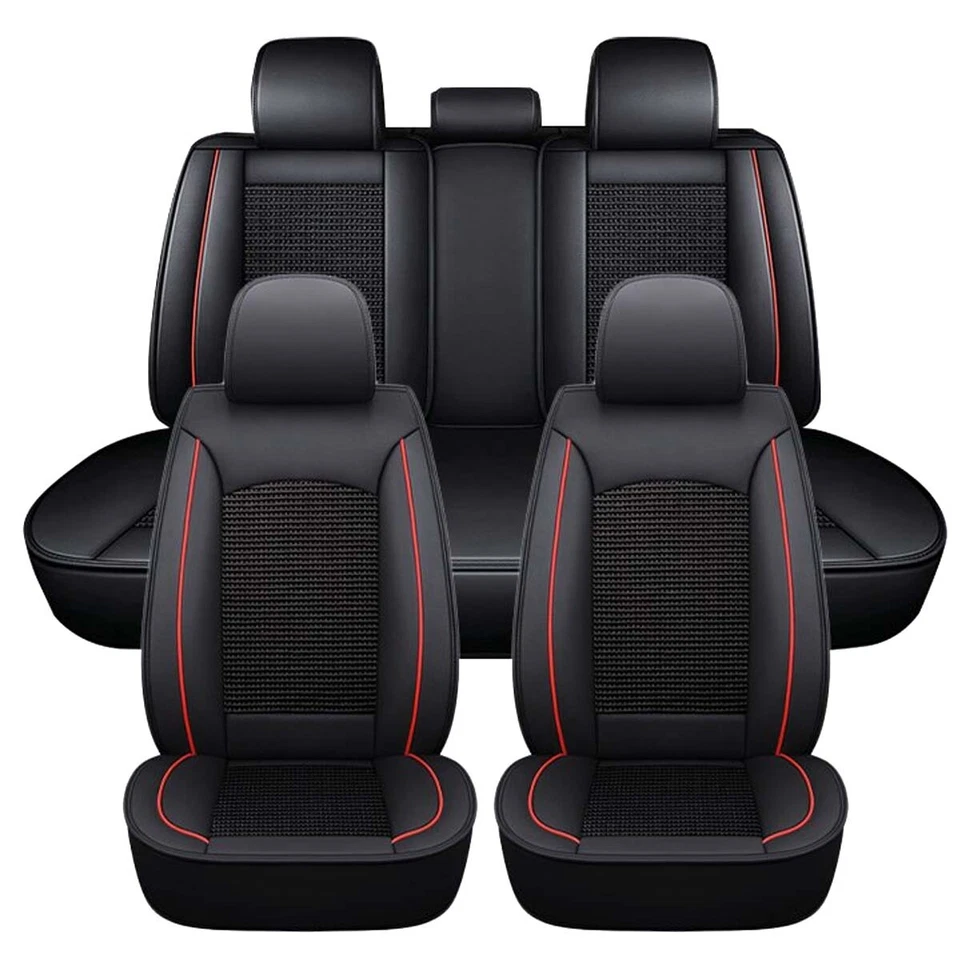 For Ford Focus Car Seat Covers Full Set Front Rear Leather Cushion Protector Foto 1 de 4
