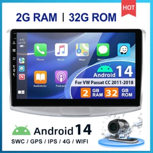10.1'' Autoradio Für VW Passat CC 2011-2018 Android 14 GPS WIFI IPS USB Carplay - Bild 1 von 14