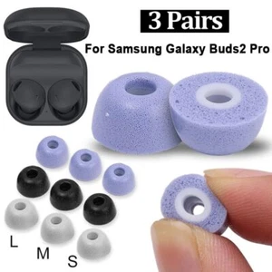3Pairs Memory Foam Replacement Earplugs Ear Pads for Samsung Galaxy Buds2 Pro - Picture 1 of 11