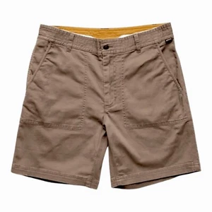 Howler Bros Clarksville Walk Shorts Mens Size 35 Stretch Cotton Twill Brown - Picture 1 of 4