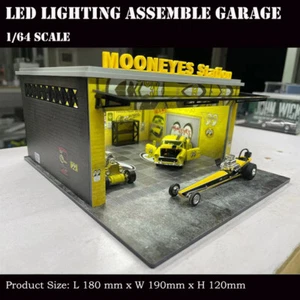 Montaż dioramy 1/64 Oświetlenie LED Garaż Model Stacja parkingowa samochodu - Mooneyes - Zdjęcie 1 z 7