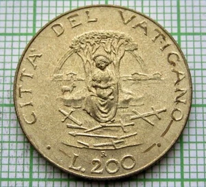 VATICAN Ioannes Pavlvs II JOHN PAUL II 1987 200 LIRE, MADONNA WITH CHILD, UNC - Picture 1 of 4