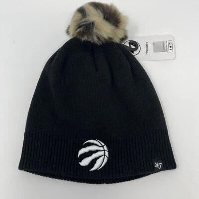 '47 Marca NBA Toronto Raptors Puño Pom Invierno Sombrero Gorra Gorro Tobogán Mujer NUEVO Foto 1 de 4