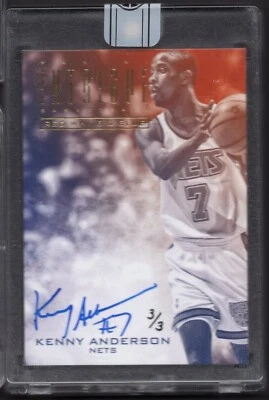 Tarjeta autógrafa 2015-16 Panini Replay Intrigue Kenny Anderson automática/3 recompra Foto 1 de 2