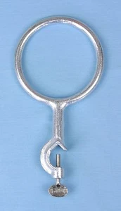 4" Cast Iron Ring w Clamp - Support Stand Ring - Picture 1 of 1