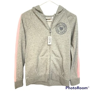 Hoodie Size 16 Girls  Childrens Place Zip Sweat Jacket Grey Fleece New! - Picture 1 of 5
