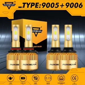 Combo faros LED 4 bombillas para Chevy Silverado 1500 1999-2006 AUXBEAM 9005+9006 - Imagen 1 de 12