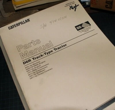 CAT Caterpillar D6R Tractor Dozer Crawler Parts Manual Catalog spare book 2001 - Image 1 of 3