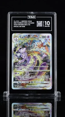 TAG 10 GEM MINT JAPANESE POKEMON 2022 MEWTWO VSTAR 221/172 VSTAR UNIVERSE S12a - Image 1 of 3