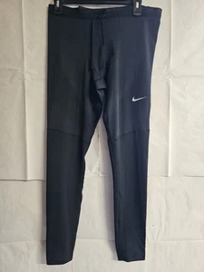 Nike Dri-FIT Techknit Running Tights Men's Size L Black Reflective Trim New - Picture 1 of 14