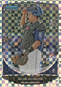 2013 (PADRES) Bowman Chrome Mini X-fractors #289 Dane Phillips/100 - Picture 1 of 2