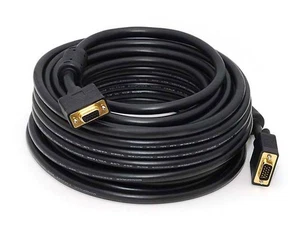 Super VGA M/F Cable - 50 Feet  W/ Ferrites For In-Wall Installation | CL2 Rated - Picture 1 of 3