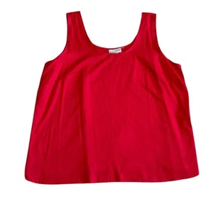 LA Dawn California Vintage 90s Women's 22 Red Cami Tank Top Blouse Rayon Blend - Picture 1 of 4