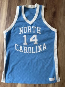 Maglia vintage North Carolina Tar Heels sabbia Jeff Lebo anni 80 autentica NCAA - Foto 1 di 7