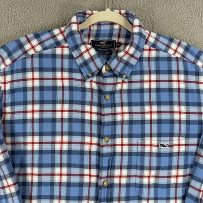 Vineyard Vines Shirt Mens 2XL Plaid Flannel Classic Fit Button Down Long Sleeve - Image 1 of 4
