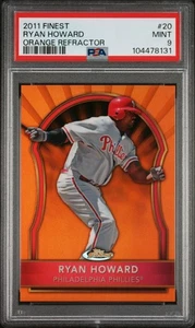PSA 9 MINT! Ryan Howard 2011 Topps Finest Orange Refractor Card /99 #20 Phillies - Bild 1 von 2