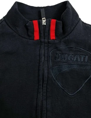Ducati Jacket Adult Small Full Zip Racing Red Black Fleece Vintage Made Greece - Image 1 of 4