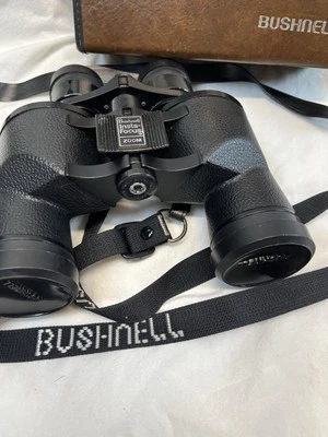 Vintage Bushnell Binoculars Insta Focus Zoom 7x21 Power With Case and Lens Caps - Image 1 of 4