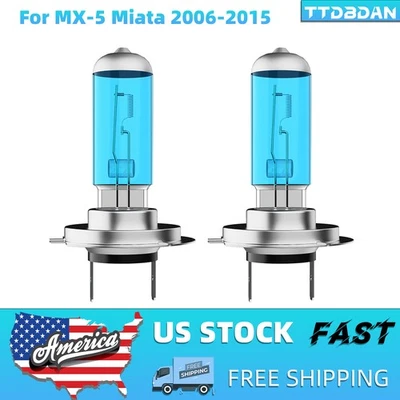 2PCS For Mazda MX-5 Miata 2006-2015 H7 Halogen Headlight Bulb Kit High/Low Beam - Imagem 1 de 4