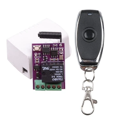 Garagentoröffner Funk 433MHz | Empfänger mit Handsender 5-24V Universal - Bild 1 von 4