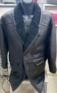 Montone shearling LE CUIR-DE da uomo colore nero taglia 52 cod. AE170 - Imagen 1 de 7