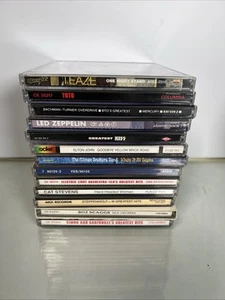 1970’s CDs Various Lot Of 13 Led Zeppelin Yes Elton John Kiss BTO Toto Teaze - Picture 1 of 14