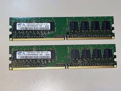Samsung 512MB (Kit Of 2x 256MB) 1Rx16 PC2-5300 Desktop Memory RAM - Image 1 of 4