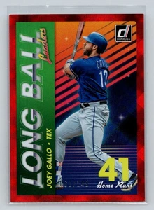 2018 Donruss #LBL5 Joey Gallo Long Ball Leaders Red #/149 - Picture 1 of 2