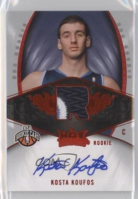 2008-09 Fleer Hot Prospects Rookie Red /25 Kosta Koufos #126 Rookie Auto RC - Image 1 of 2