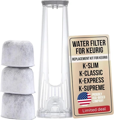 Kit inicial Keurig suporte de filtro de água de substituição para Keurig 2.0, K-Slim, K Exp - Imagem 1 de 4