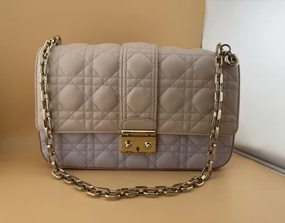 Christian Dior голая розовый и белый Cannage средний Miss Dior клапан наплечная сумка - Изображение 1 из 4