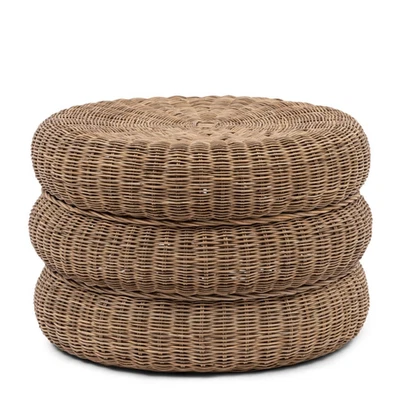 Riviera Maison Macaron Footstool Rustic Rattan  Fußschemel Hocker Tisch 45 hoch - Bild 1 von 4