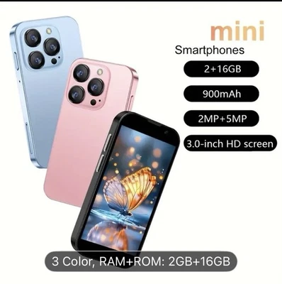 New Mini Kids 3.0 Unlocked  Phone 3G Hd touchscreen 1000mah  Battery Dual Sim - Image 1 of 4