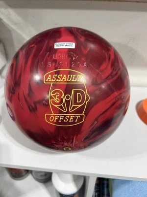 Hammer 3-D Offset Assault  bowling ball 15 LB  new ball in the box - Image 1 of 3