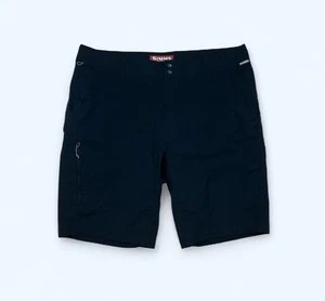 SIMMS FISHING SHORTS MENS 38 BLACK LIGHTWEIGHT POCKETS - Picture 1 of 6