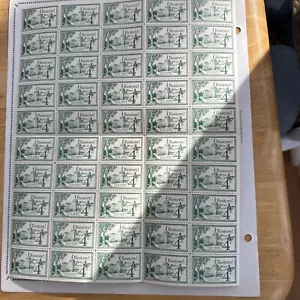 Restore Old Fort 4 Stamps Full Sheet Of 50 Unused Mint - Picture 1 of 2